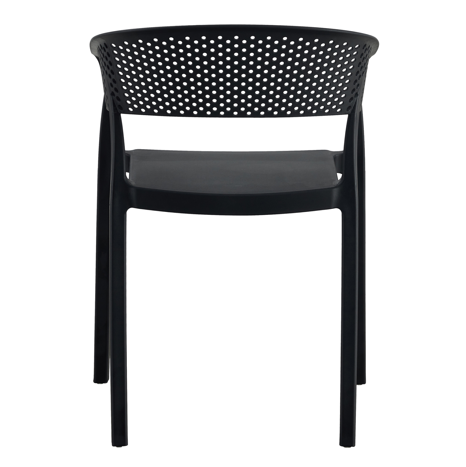Black PP Armchair-PP Chair