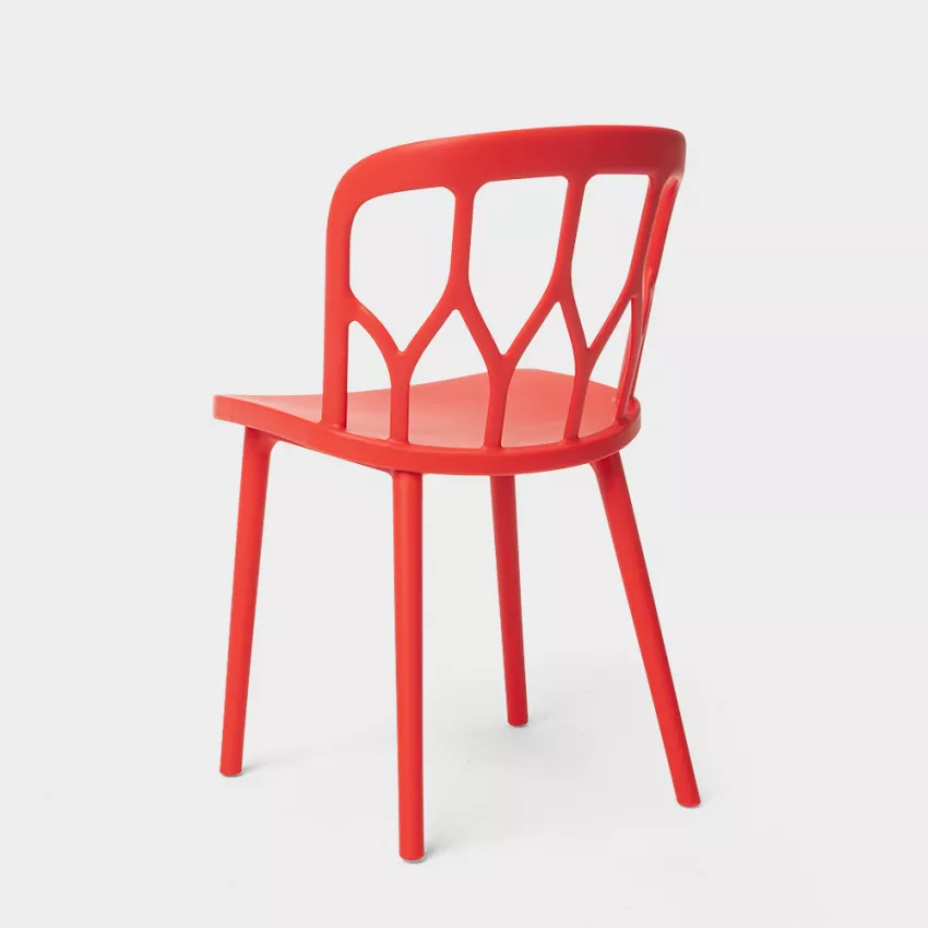 KD Red Plastic Chair-PP Chair