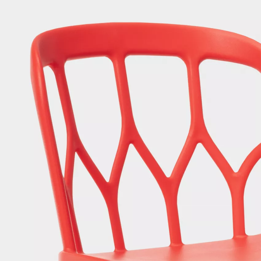 KD Red Plastic Chair-PP Chair