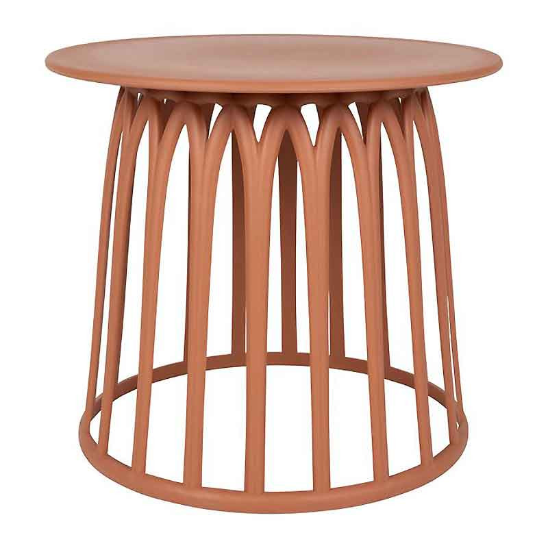 Orange Plastic Side Table