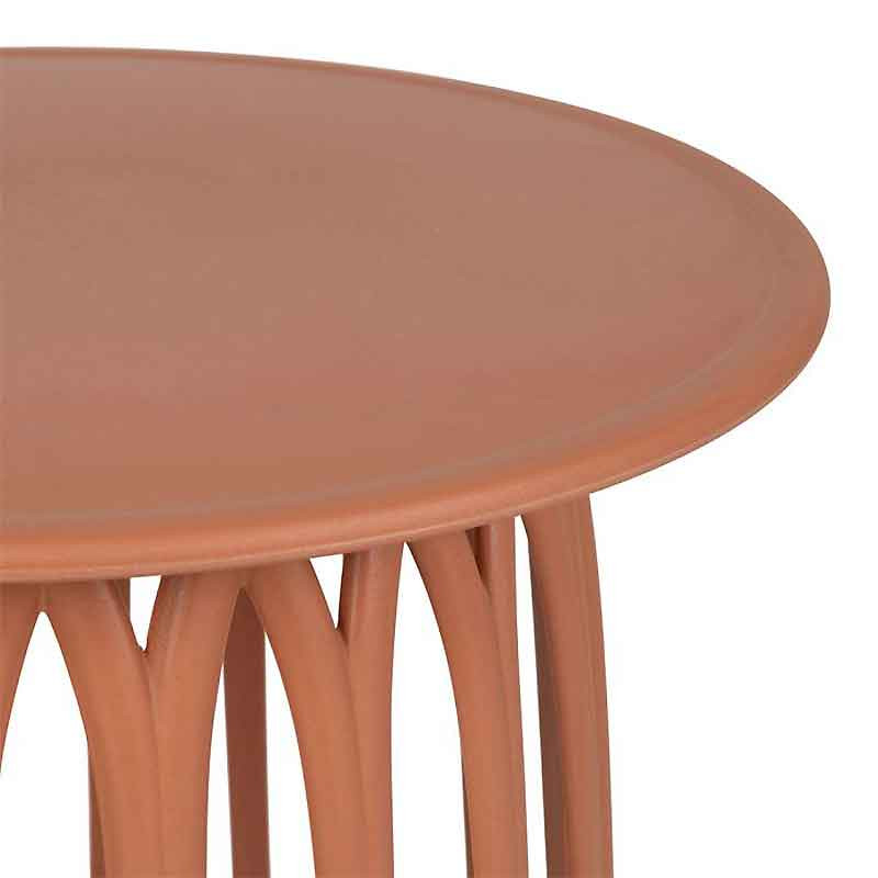 Orange Plastic Side Table