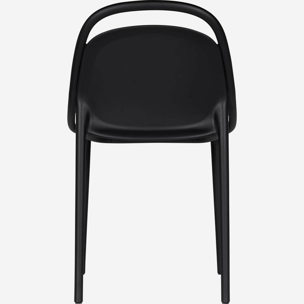 Black Plastic Cafe Chair-PP Chair