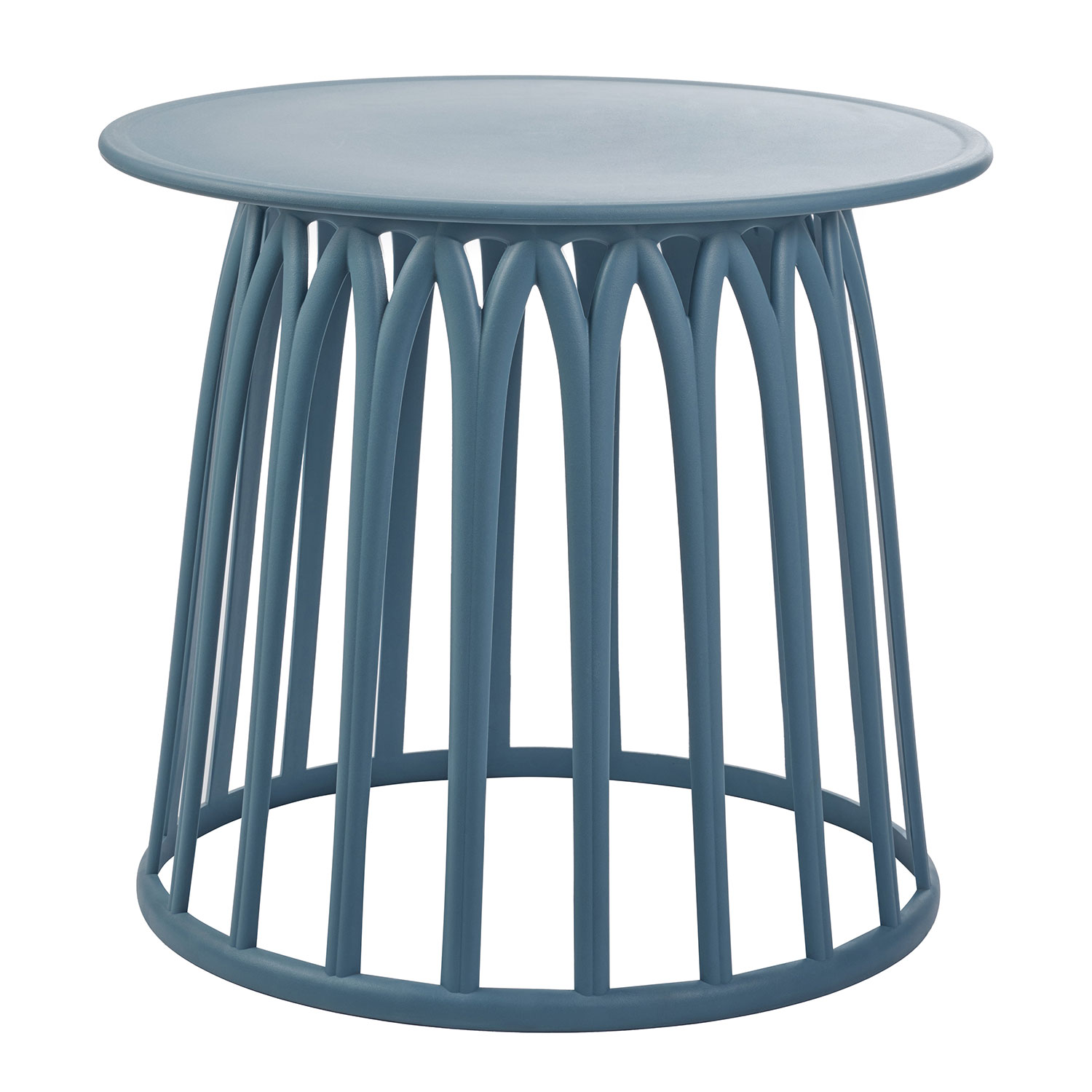 Navy Blue Plastic Side Table