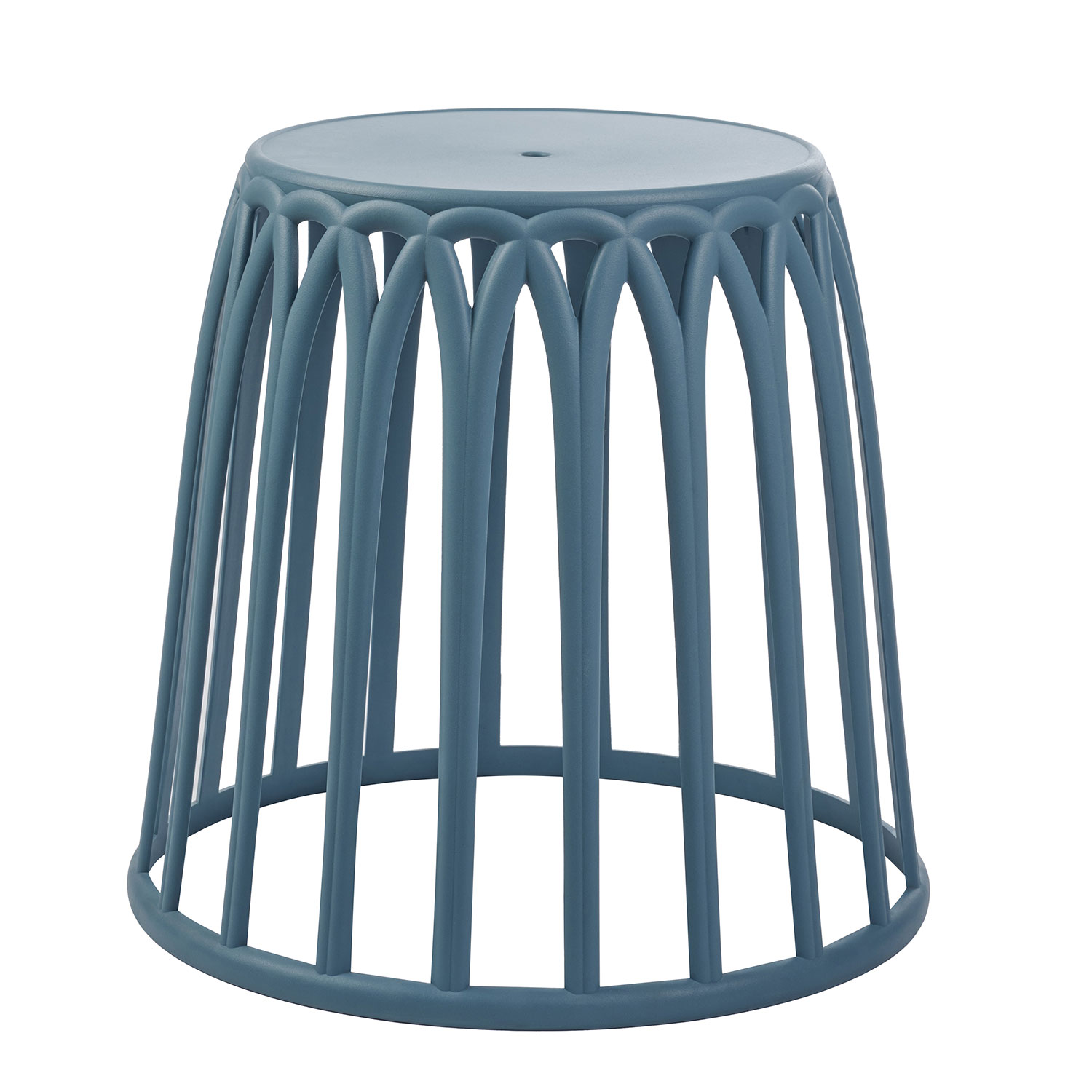 Navy Blue Plastic Side Table