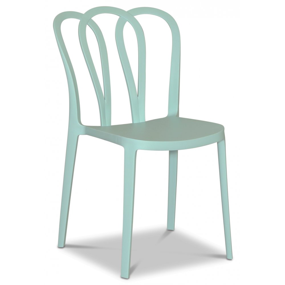 Plastic Outdoor Chair In Light Green