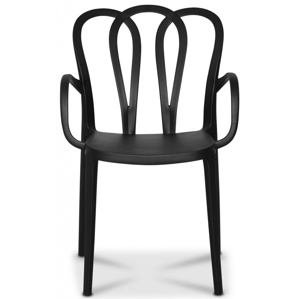Black Plastic Armchair