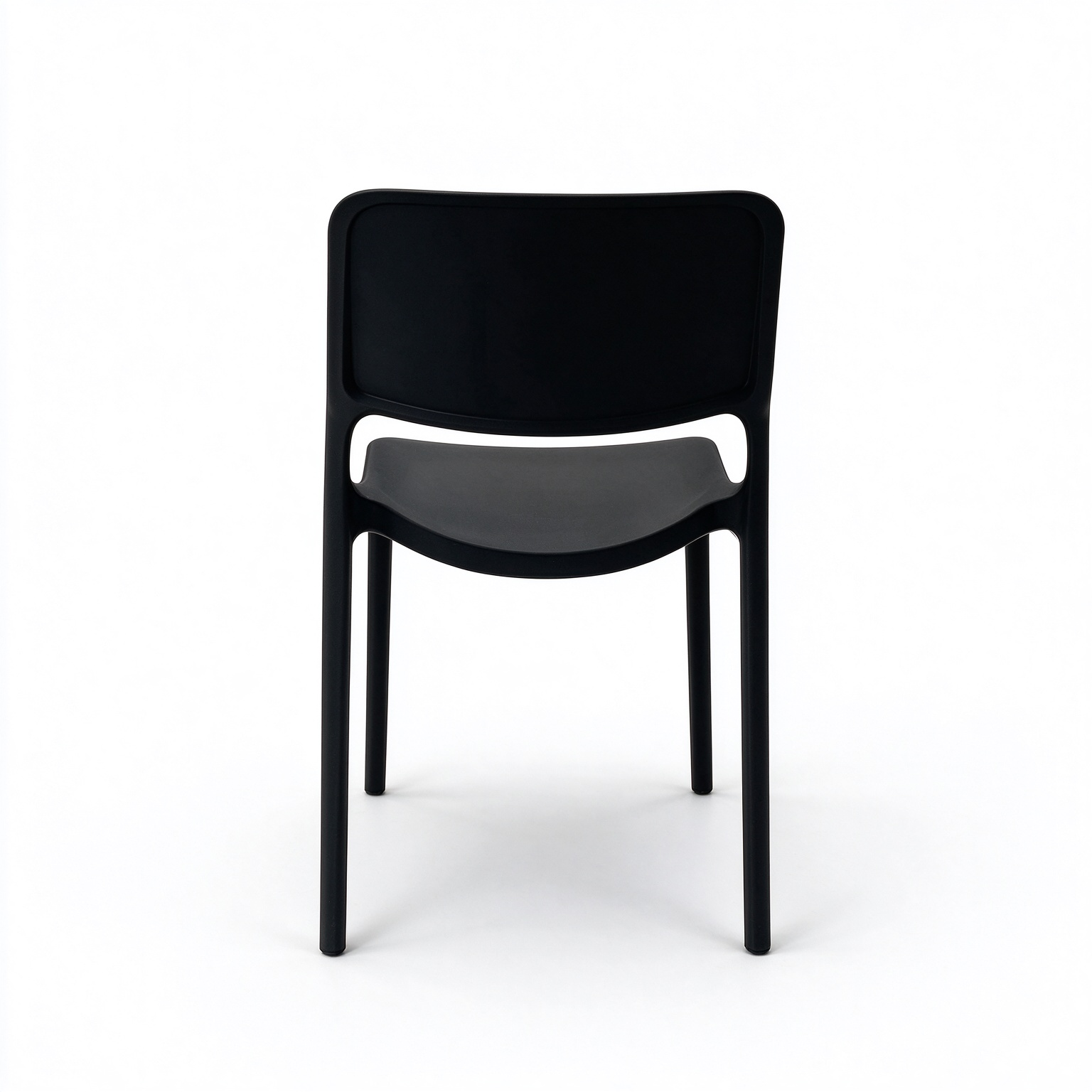 Monobloc Polypropylene Dining Chair, Stackable Plastic Side Chair for Hotel & Restaurant Outdoor Indoor Use