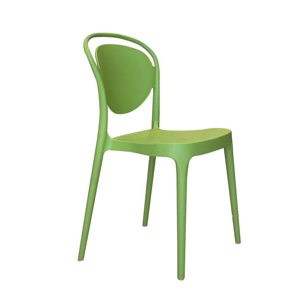 Green Plastic Stacking Chair-PP Chair