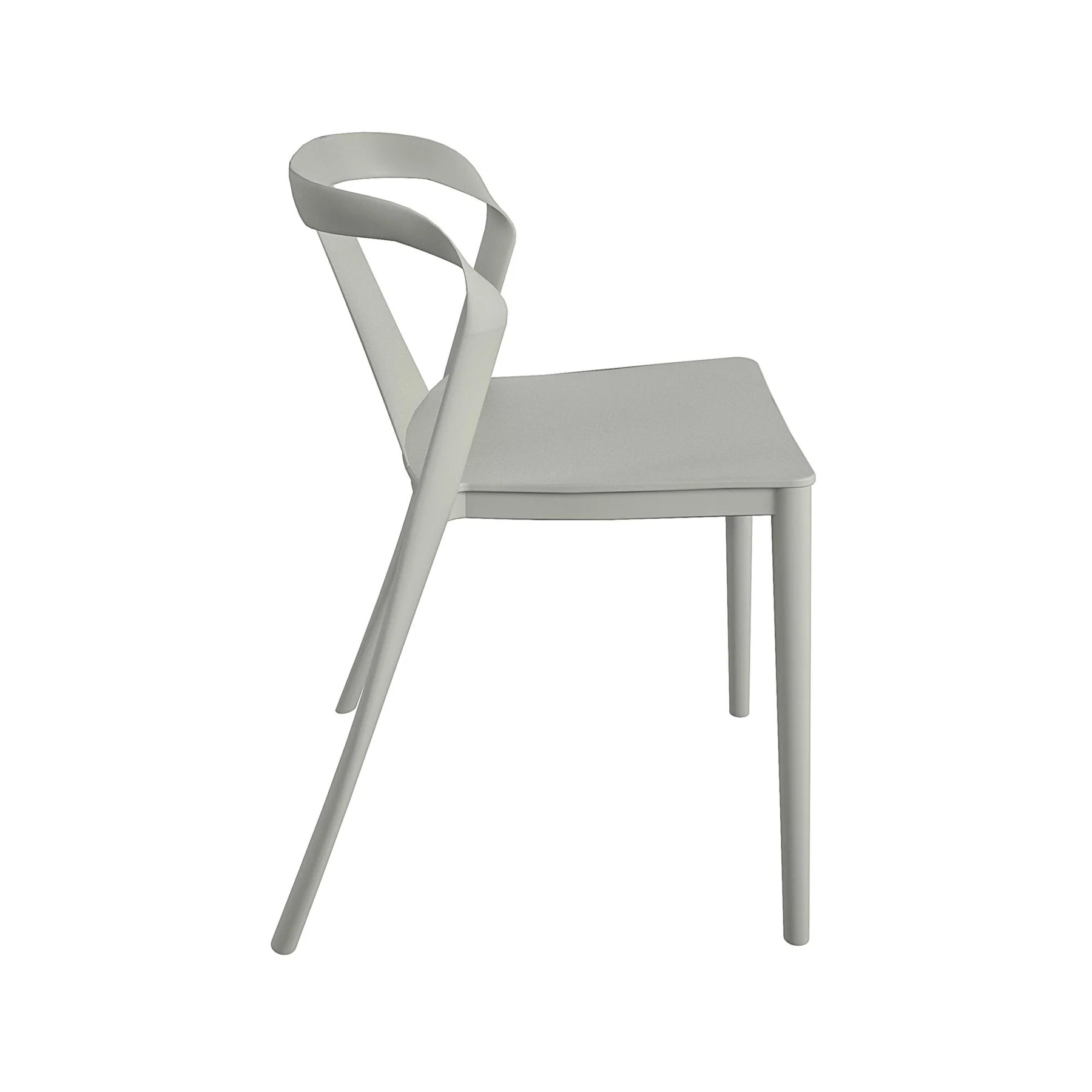 Light Gray Comfortable Plastic Chair - Ergonomic, Durable & Modern Seating