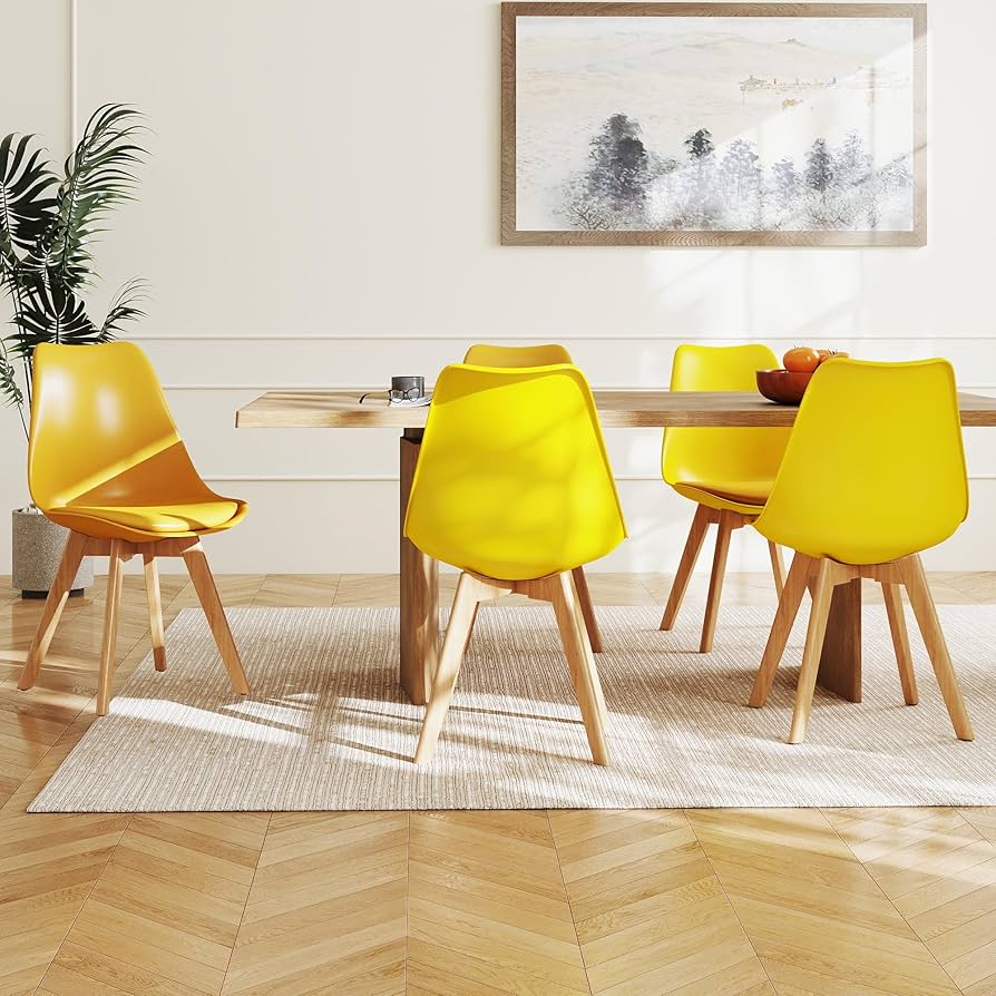 Chair With Wood Feet