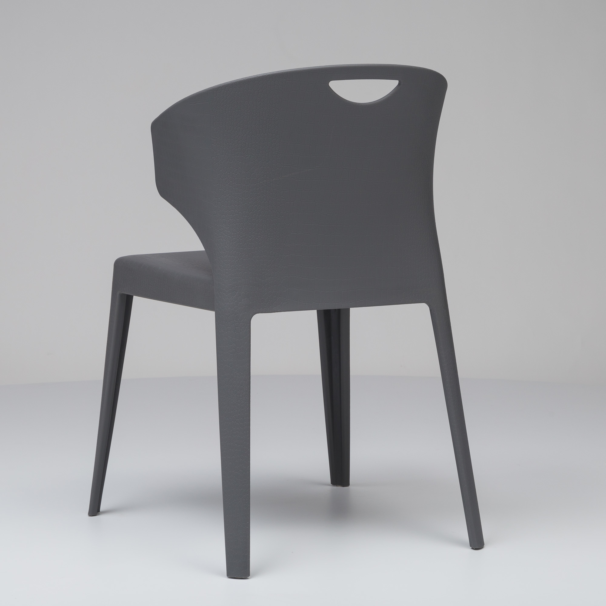 Durable Plastic Chair in Grey