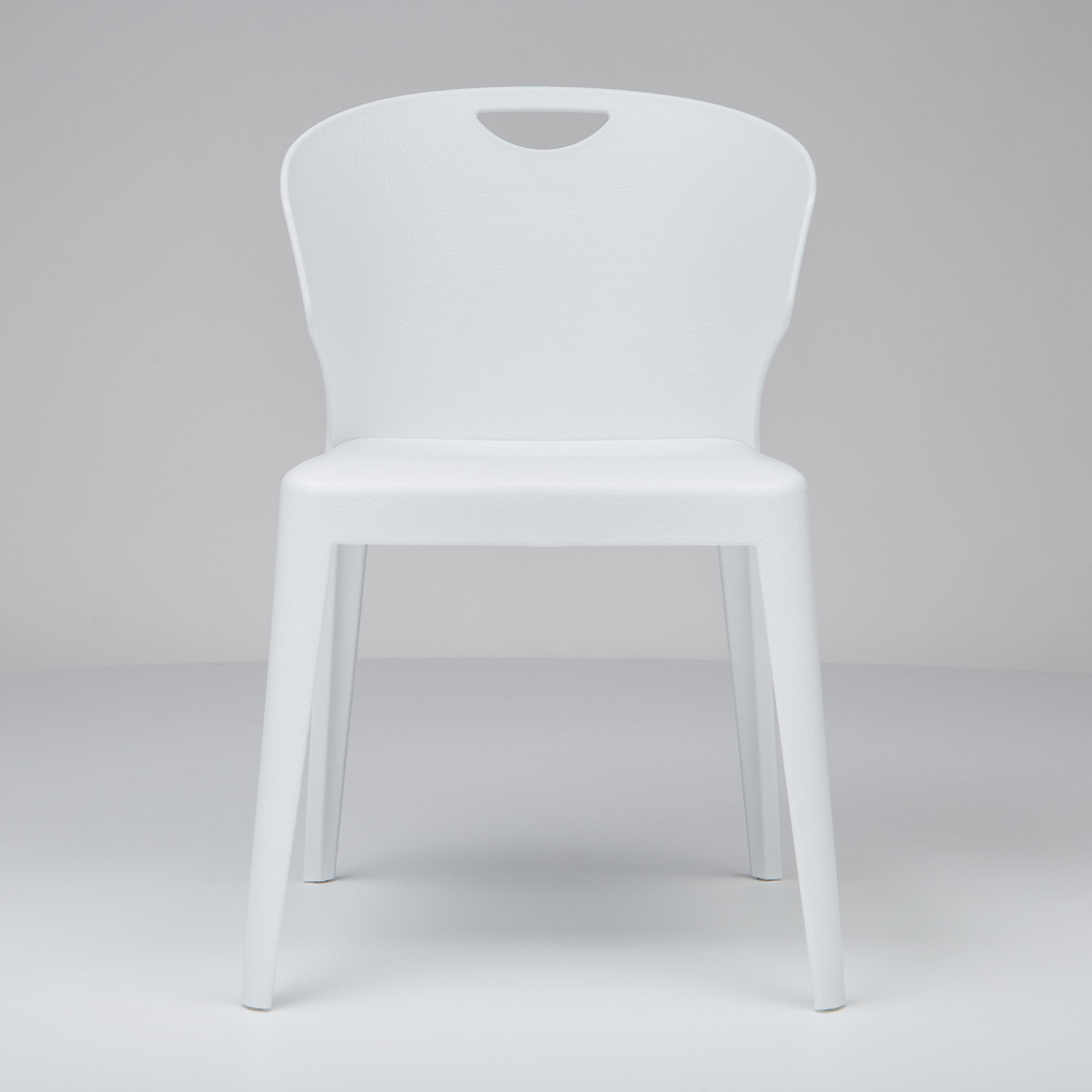 Durable Plastic Chair in White