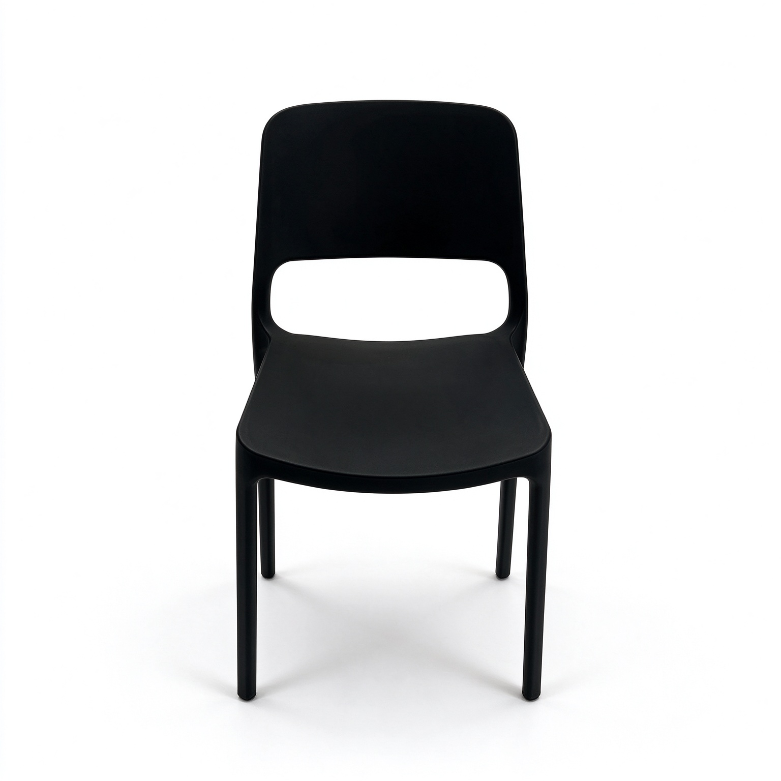 Monobloc Polypropylene Dining Chair, Stackable Plastic Side Chair for Hotel & Restaurant Outdoor Indoor Use