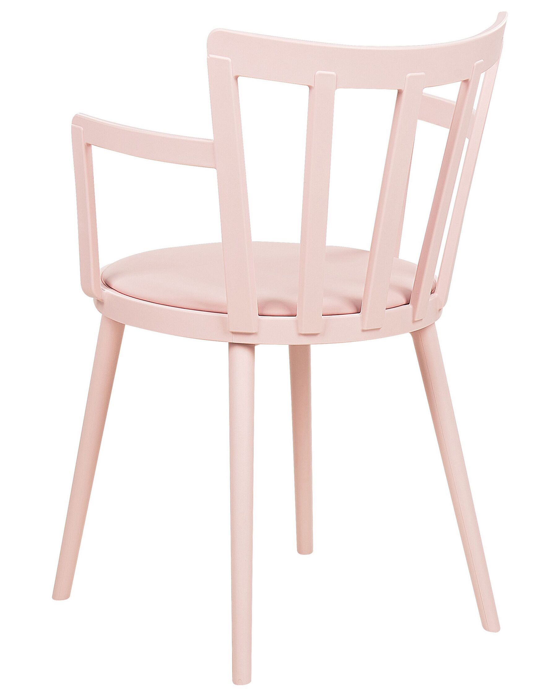 Pink Polypropylene Armchair With Cushion