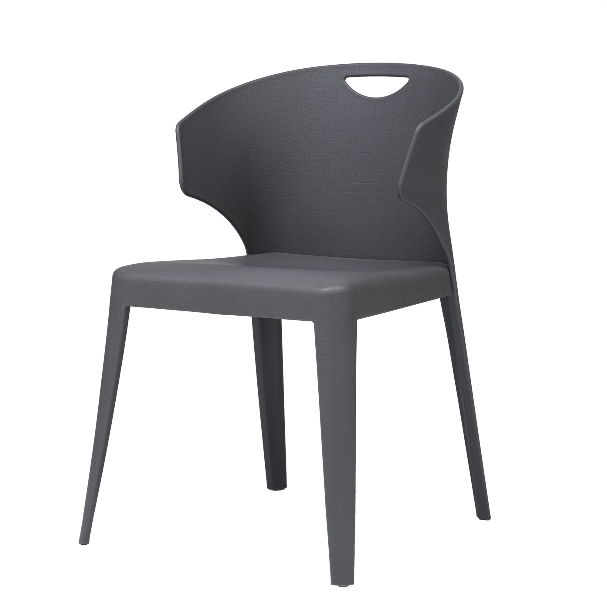 Durable Plastic Chair in Grey