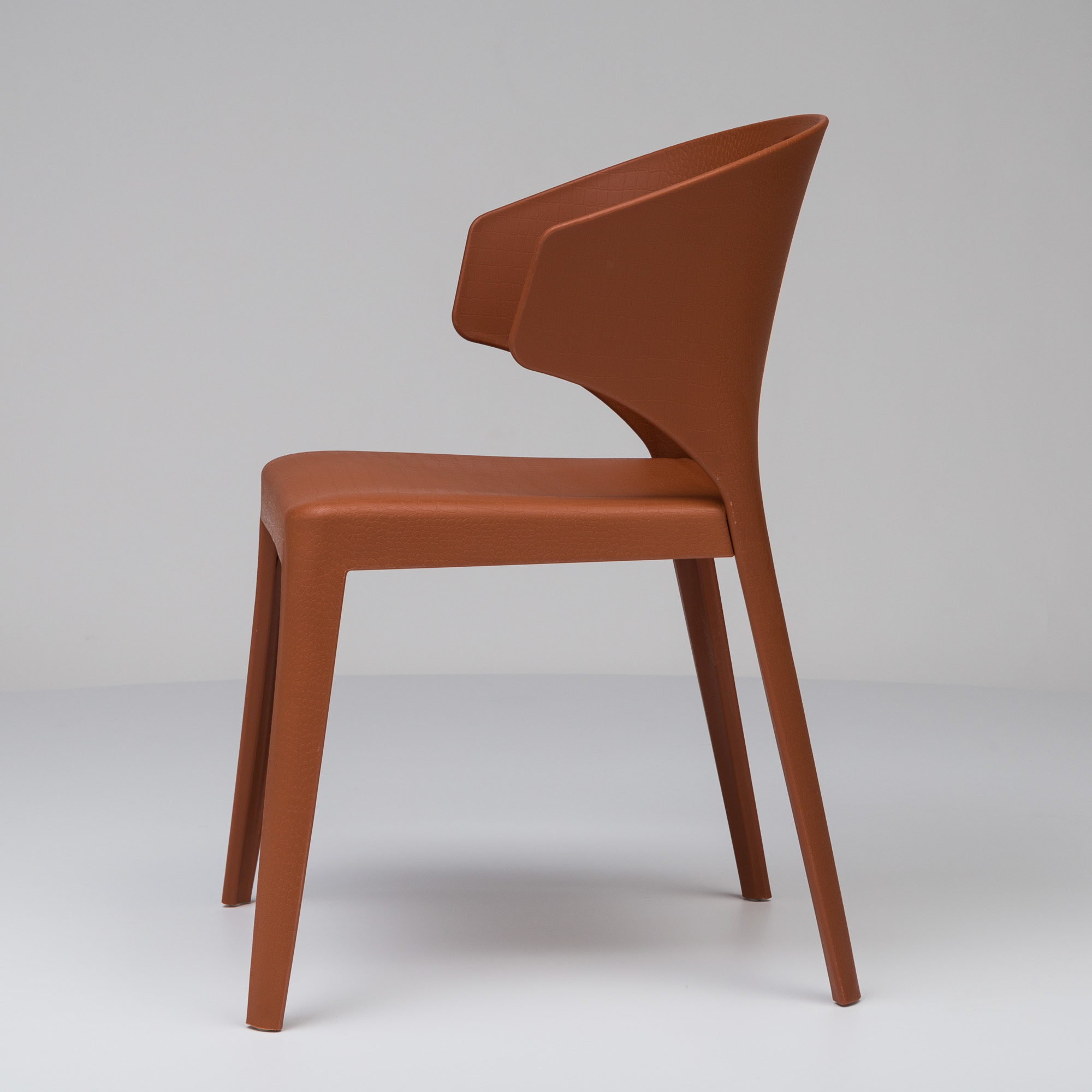 Durable Plastic Chair in Orange