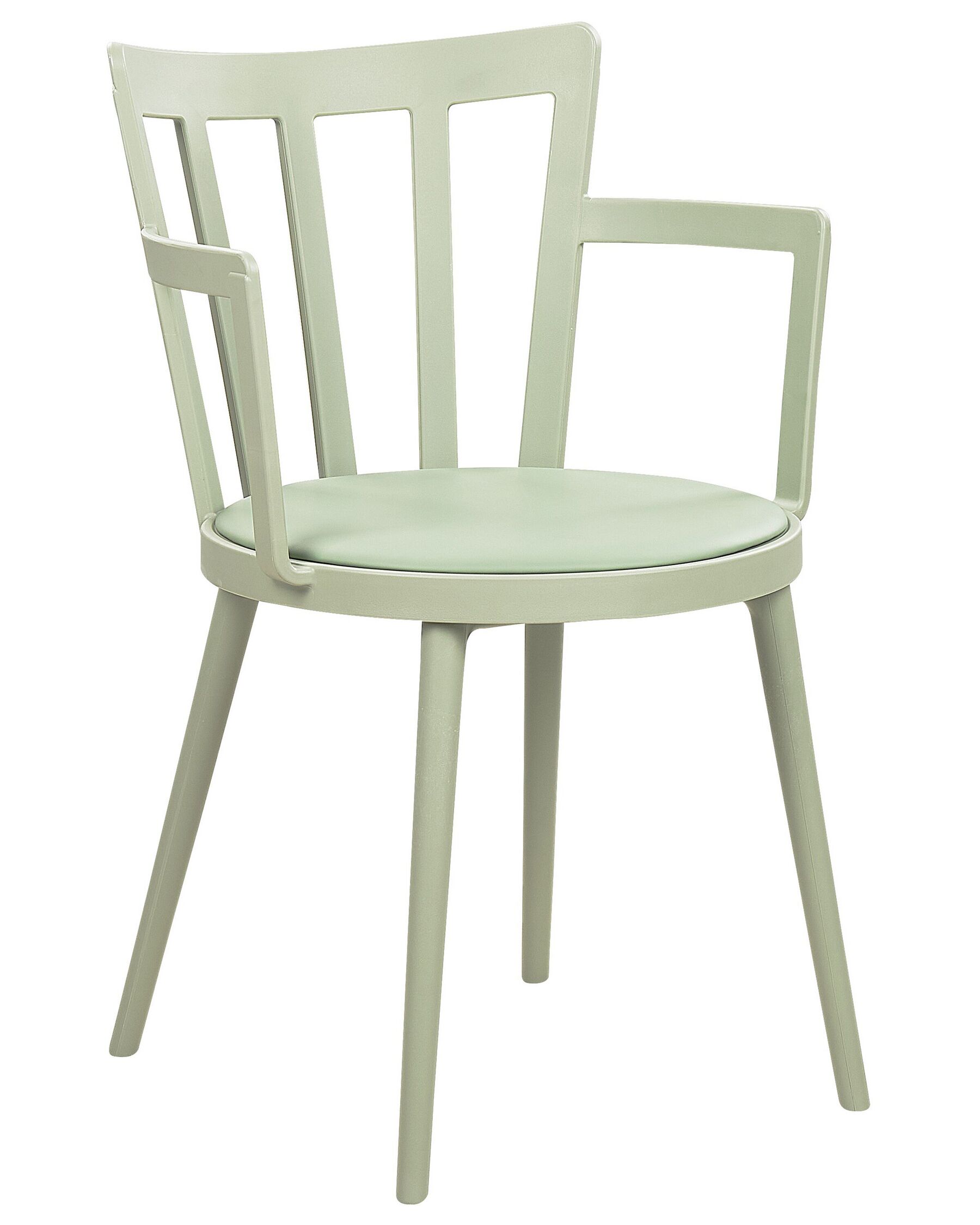 Mint Green Polypropylene Armchair With Cushion