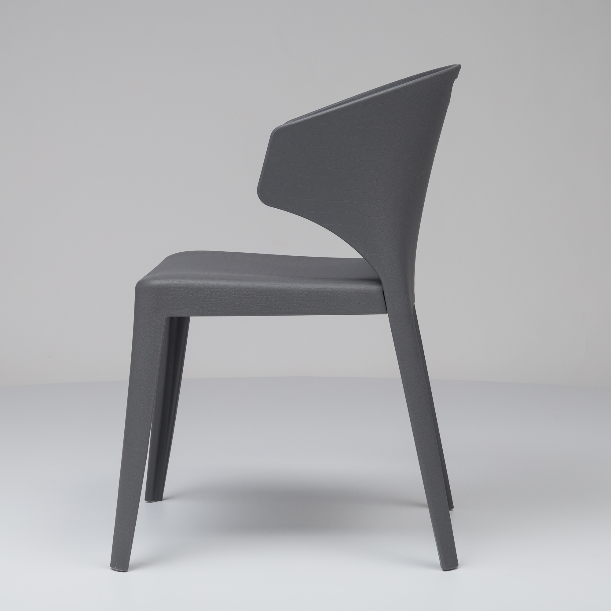 Durable Plastic Chair in Grey
