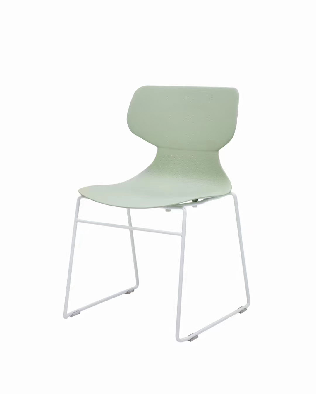 Mint Green Plastic Chair With Metal End-PP Chair