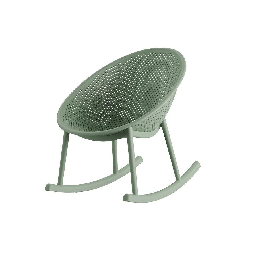 Green Plastic Rocking Chair-PP Chair