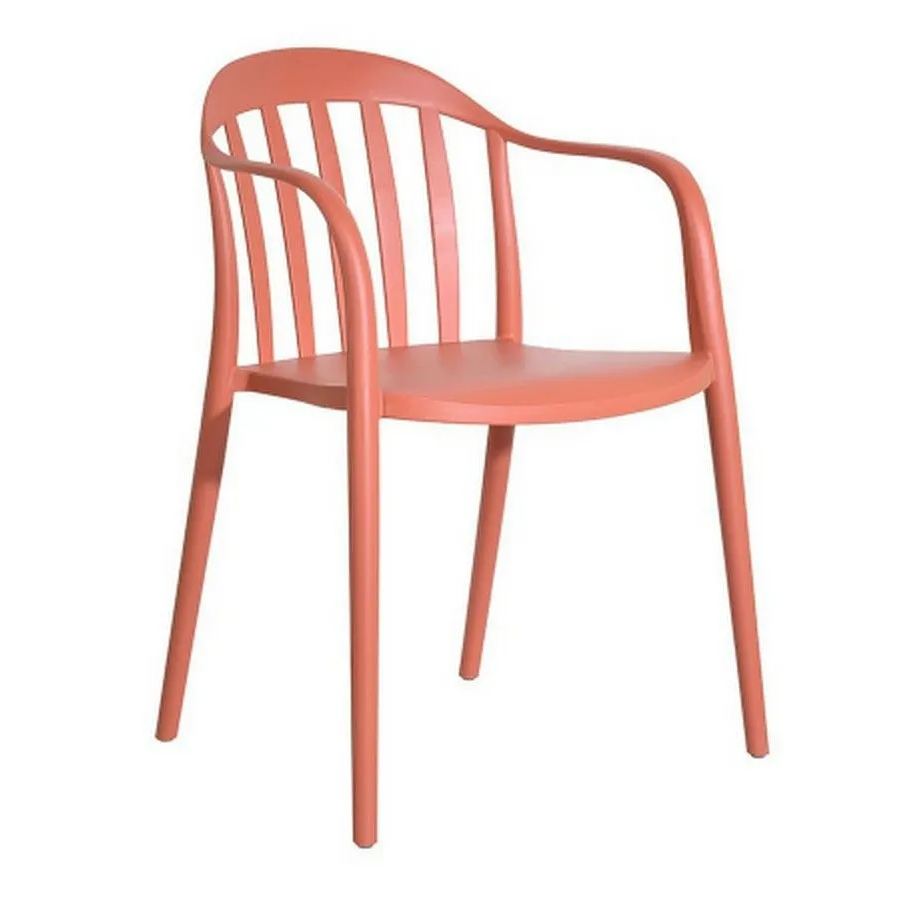Brownish-Red Plastic Terrace Armchair