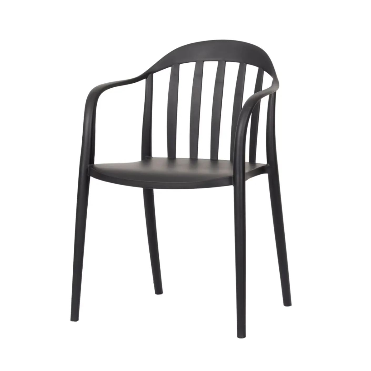 Black Plastic Terrace Armchair