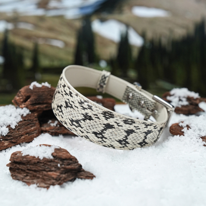 Lake under Himalaya Dog Collar SnakeLeather-PPZEN