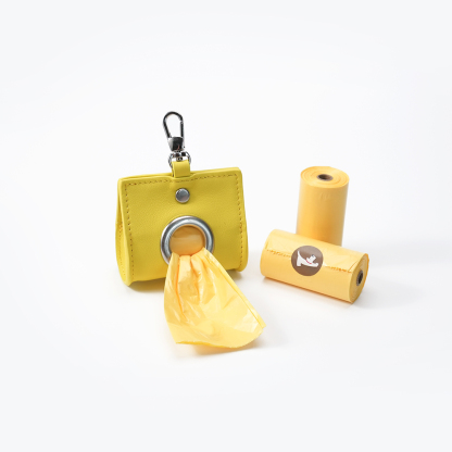 Poop Bag Holder Yellow-PPZEN