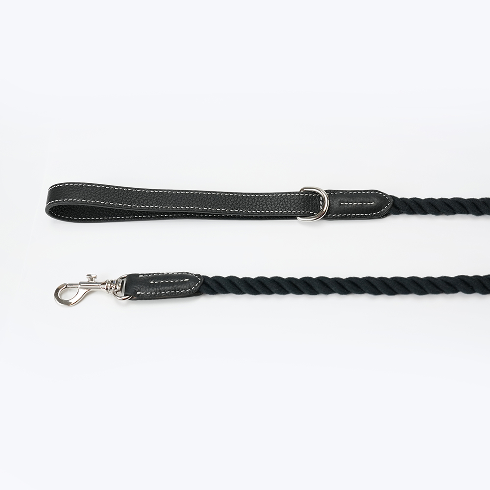 Party Gentelmen Dog Leash Black