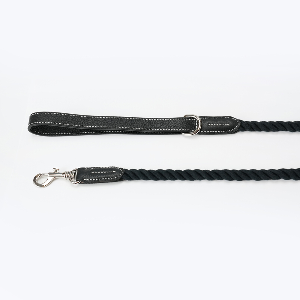 Party Gentelmen Dog Leash Black