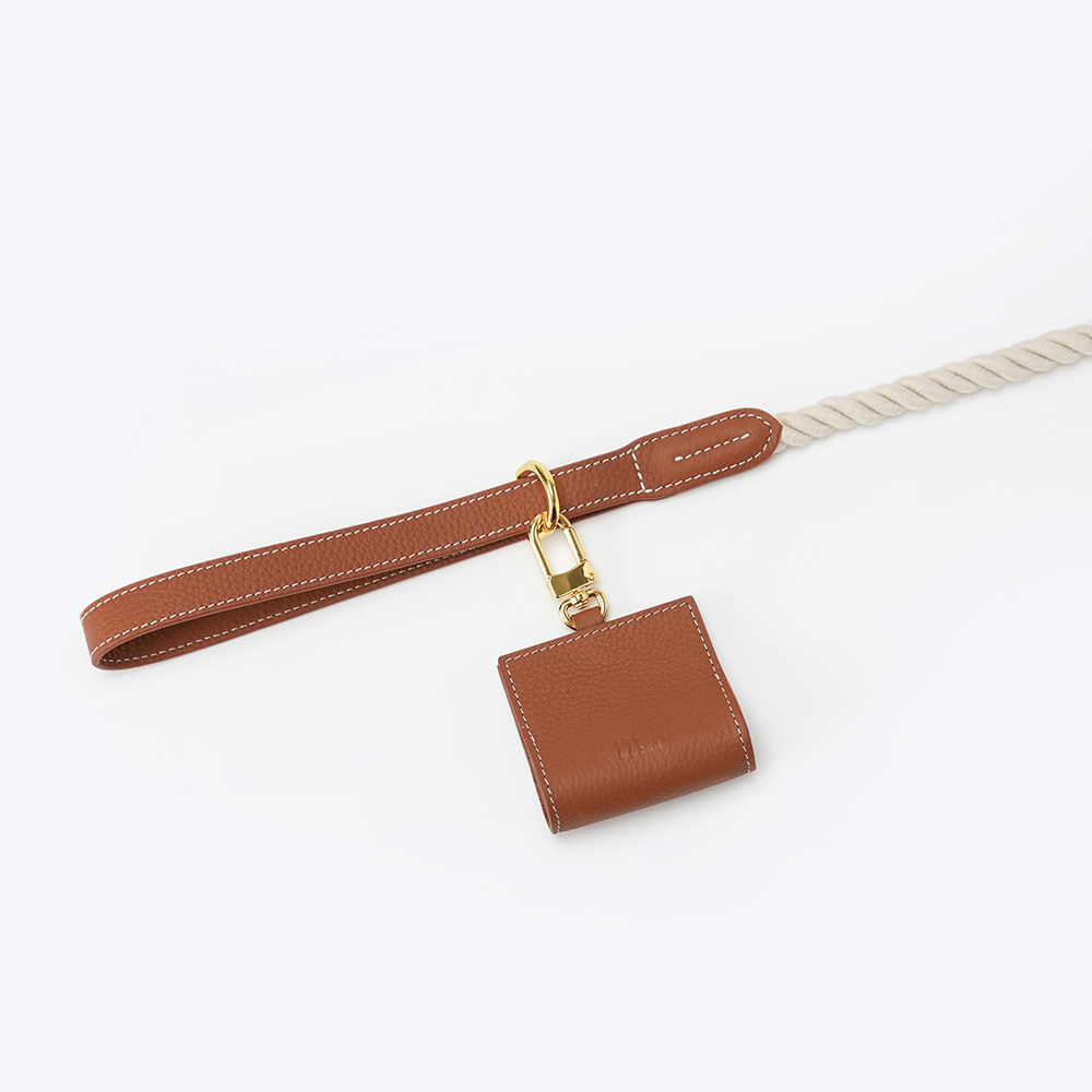 Poop Bag Holder Brown