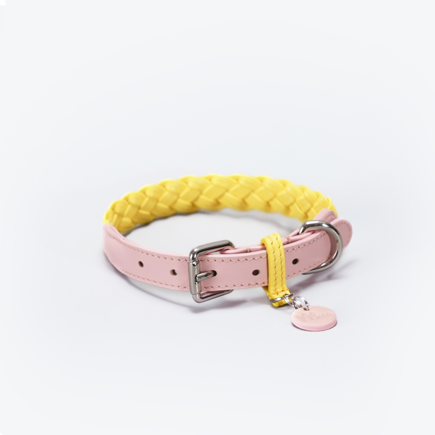 Keukenhof Spring Tulip Dog Collar Pink with Yellow-PPZEN