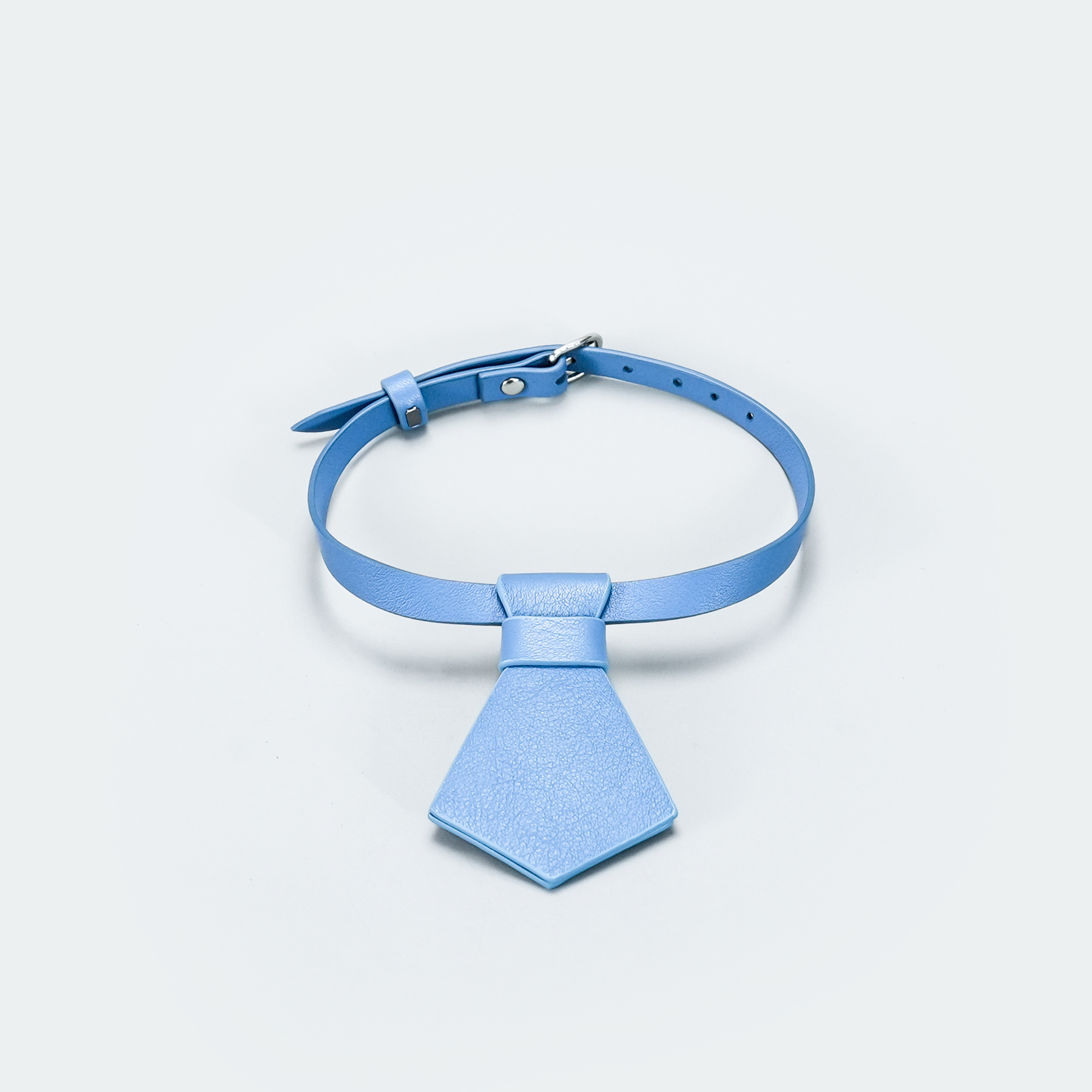 Puppy School Necktie Dog Collar Blue-PPZEN