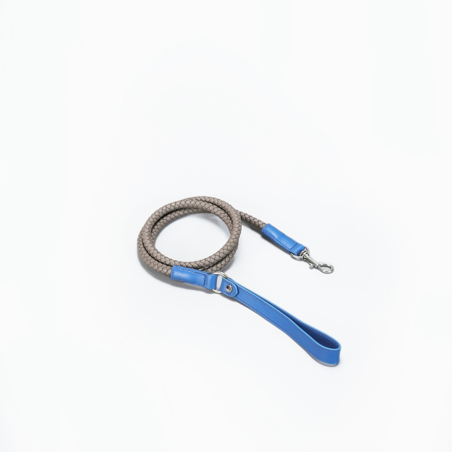 Mediterranean Summer Vacation Dog Leash Blue with Grey-PPZEN