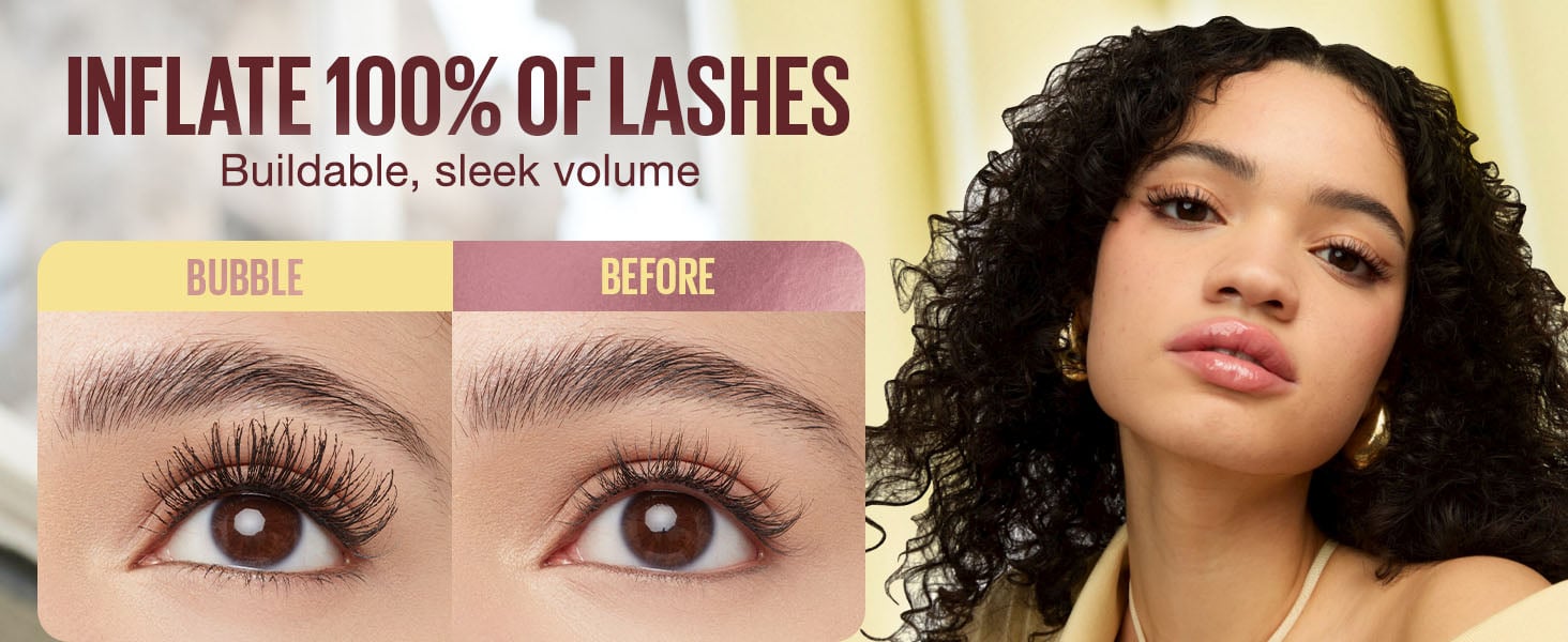 Bubble Mascara💯✨Volume and Length Formula for Bold, Separated Lashes