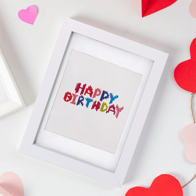 Frameless, mini diamond painting, birthday creative mini diamond painting on the entrance flower house desktop, creative simple pattern diamond painting, 12 pcs, 5.9 X7 inches.