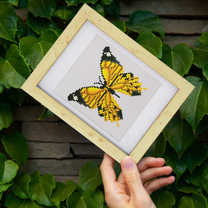 Frameless, mini diamond painting, butterfly creative mini diamond painting on the entrance flower house desktop, creative simple pattern diamond painting, 12pcs, 5.9 X7 inches.