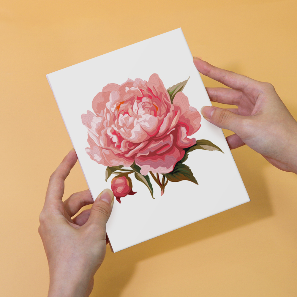 6 pieces, flower mini digital painting set, 15x20cm/5.9x7.8 inches, handmade, suitable for family leisure, is the perfect gift for family and friends.