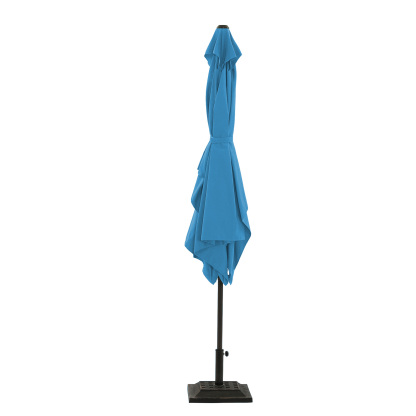 10Ft Aluminum Rectangular Market Patio Umbrella with Crank and Tilt (without Base)