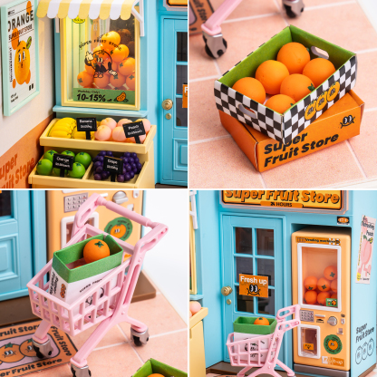 Rolife Plastic Miniature House - Super Fruit Store DW003