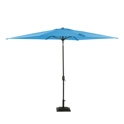 10Ft Aluminum Rectangular Market Patio Umbrella with Crank and Tilt (without Base)