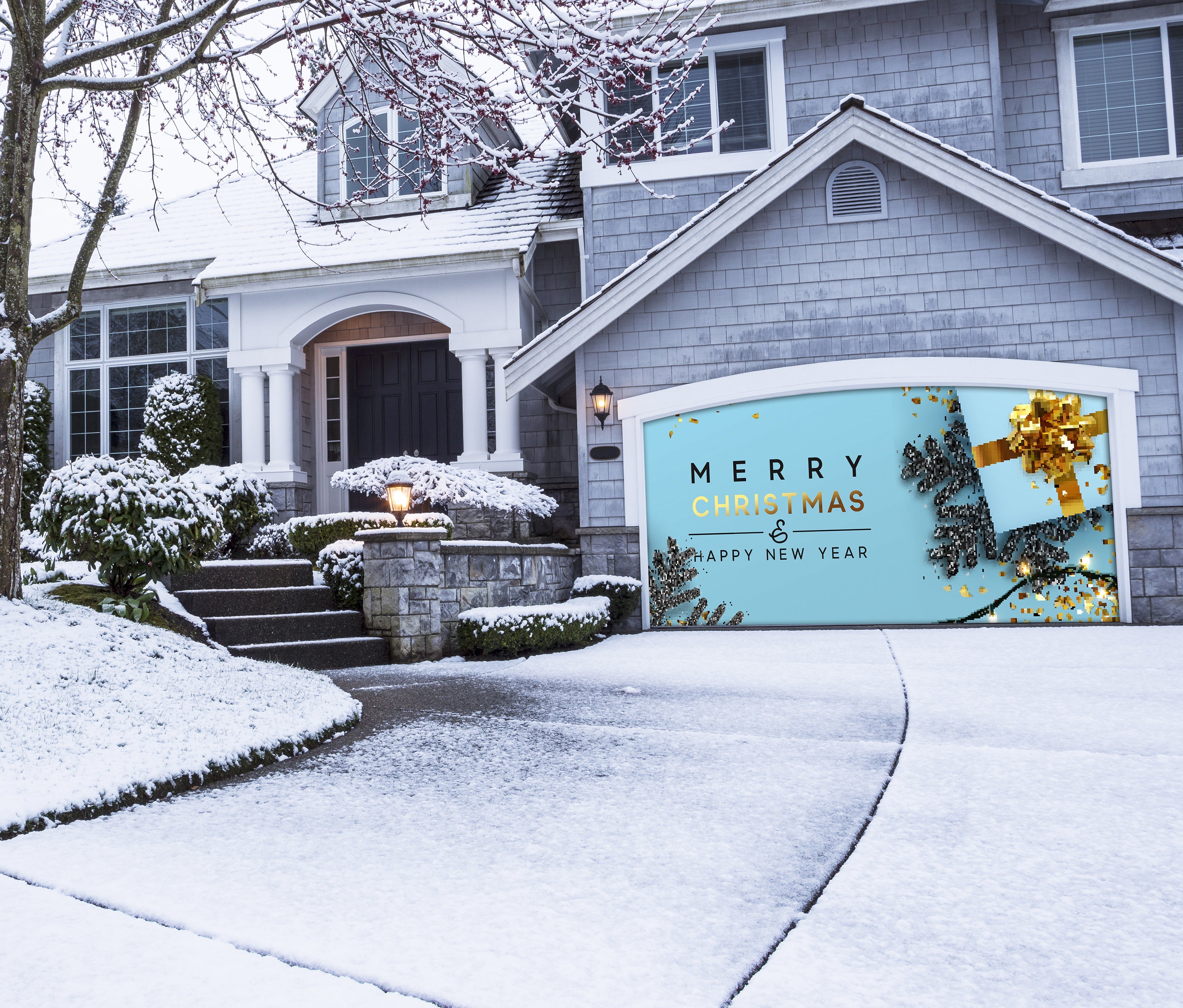 Christmas banner. Background Xmas design For Door