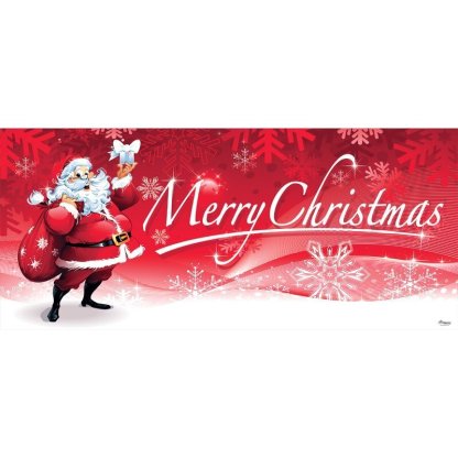 Santa's Merry Christmas Garage Door Mural
