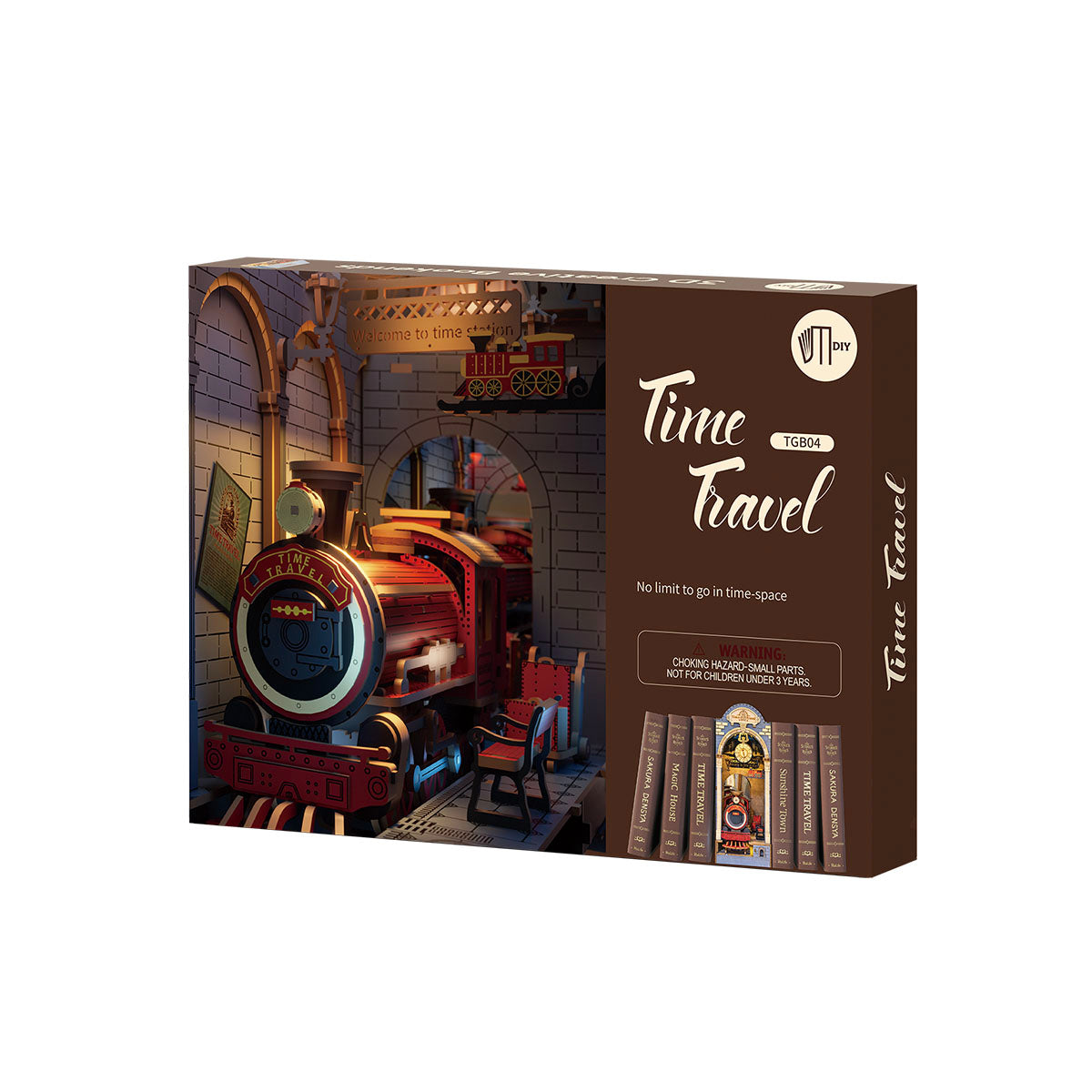 Rolife Book Nook Shelf Insert - Time Travel TGB04
