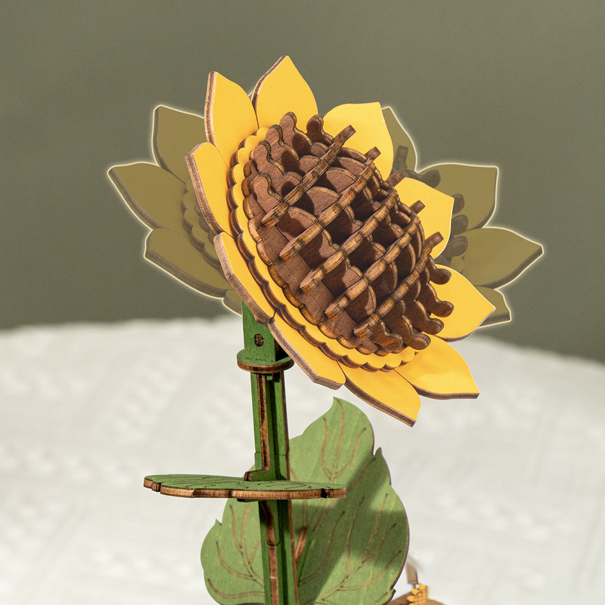 Rowood 3D Wooden Puzzle - Wooden Flower Bouquet TW01H