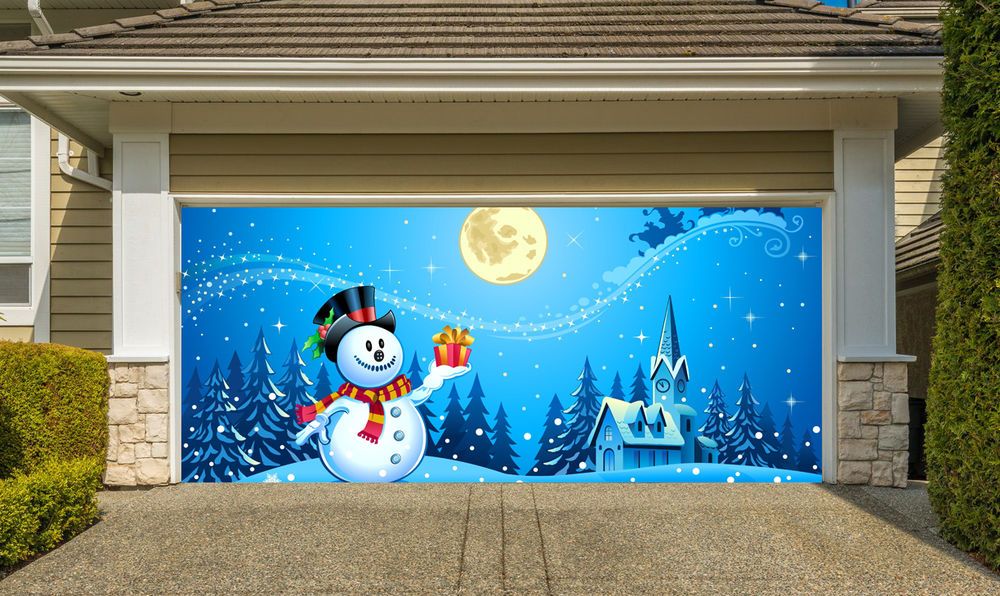 Snowman and sun