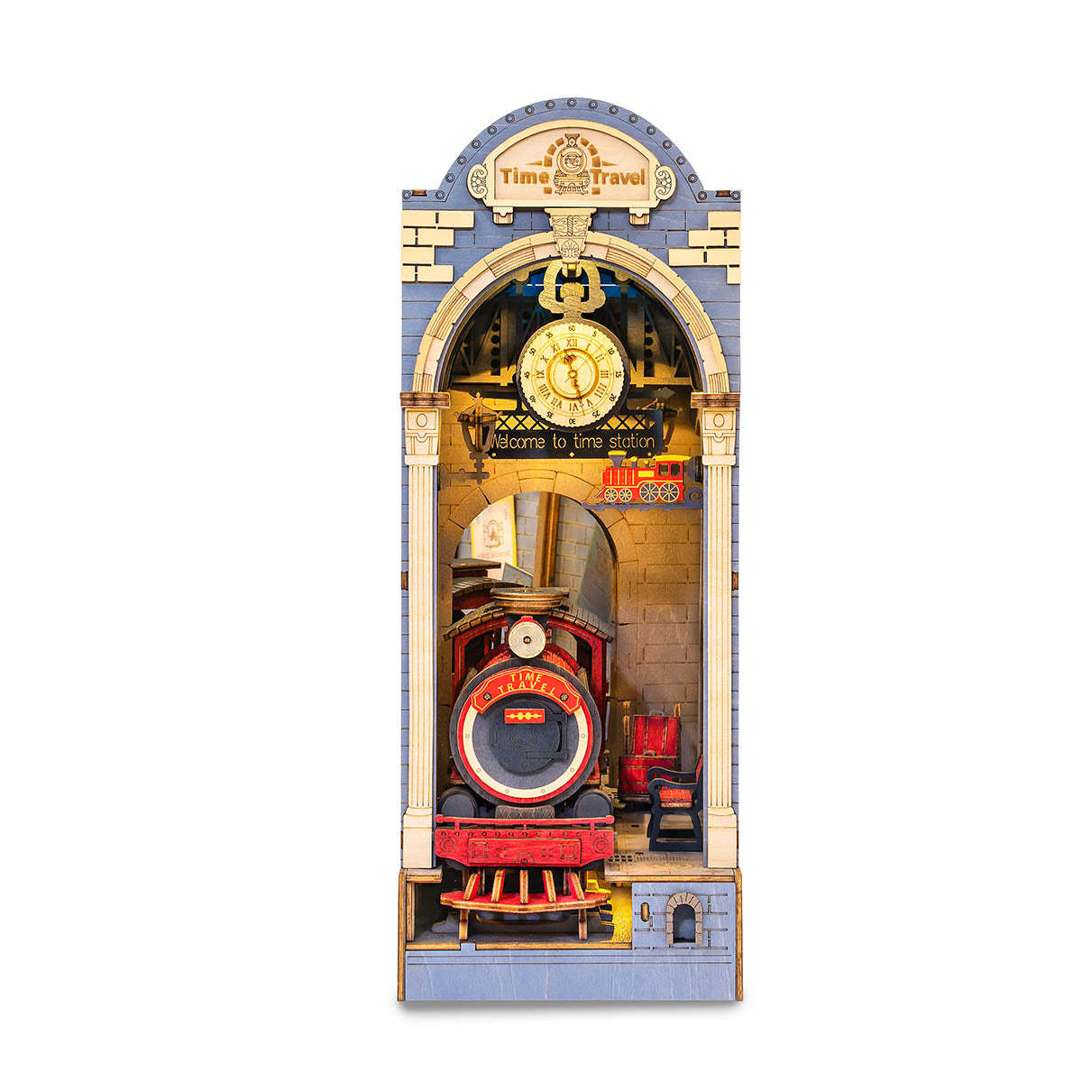 Rolife Book Nook Shelf Insert - Time Travel TGB04