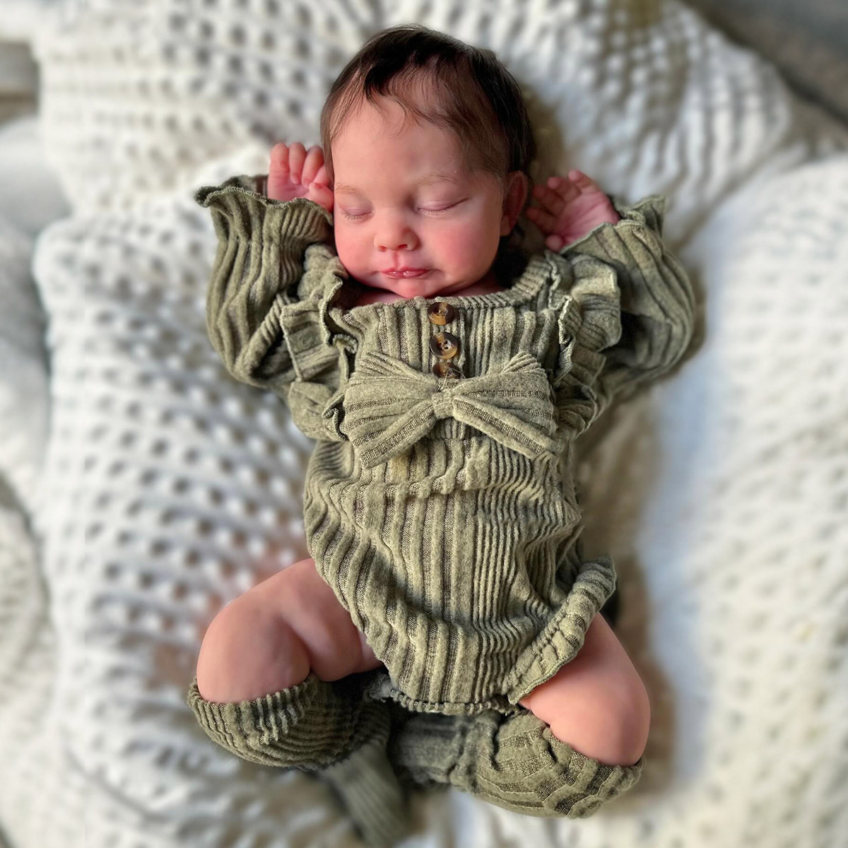 [Pre-order]12"&16" Flexible Platinum Silicone Newborn Baby Doll Boy or