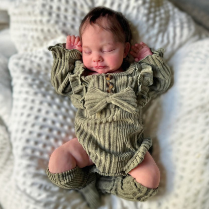 [Pre-order]12"&16" Flexible Platinum Silicone Newborn Baby Doll Boy or