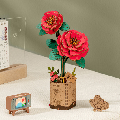 Rowood 3D Wooden Puzzle - Wooden Flower Bouquet TW01H